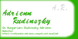 adrienn rudinszky business card